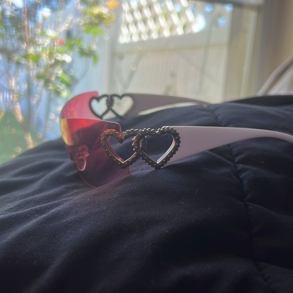 pink y2k heart glasses - Picture 2 of 3